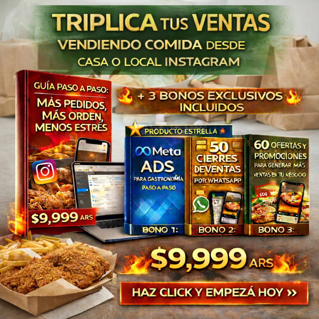 Tríplica tus ventas vendiendo comida por Instagram